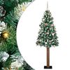 vidaXL Lieknas Kalėdų eglutė Žalia 180 cm PVC ir kietasis pu&scaron;ų medis