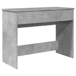 vidaXL Kosmetinis staliukas su veidrodžiu, betono, 100x45x76cm