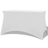vidaXL Tamprios staltiesės, 2 vnt., 243x76x74 cm, baltos