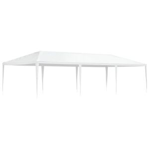 vidaXL Proginė palapinė, baltos spalvos, 4x9m