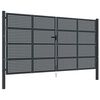 vidaXL Sodo vartai, antracito spalvos, 400x175 cm, plienas