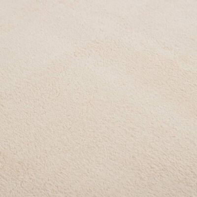 vidaXL Kilimas, smėlio, 200x290cm, skalbiamas, trumpi šereliai