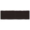 vidaXL Stalvir&scaron;is, tamsiai ruda, 160x50x(2-6) cm, medienos masyvas