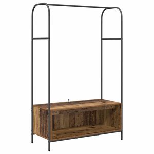 vidaXL Drabužių stovas Rudas ąžuolas 100 x 44 x 160 cm