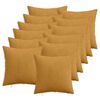 vidaXL Pagalvėlės užvalkalas 12 pcs HEERLEN Geltona 50 x 50 cm