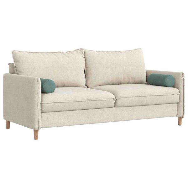 vidaXL Pagalvės 2 pcs Jūrinė žalia &Oslash; 15 x 40 cm Kordūrinis audinys