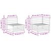 vidaXL Lauko sofos komplektas 4 pcs Natūrali Kietos akacijos mediena
