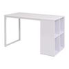 vidaXL Ra&scaron;omasis stalas, 120x60x75cm, baltas