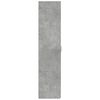 vidaXL Komoda, betono pilkos spalvos, 50x42,5x185cm, apdirbta mediena