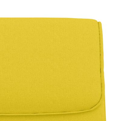 vidaXL Suoliukas, šviesiai geltonos spalvos, 100x64x80cm, audinys