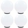 vidaXL LED lempos, rutulio formos, 4vnt., sferinės, 40cm, PMMA