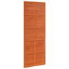 vidaXL Tvarto durys Va&scaron;ko ruda 80 x 208 cm Pu&scaron;ies medienos masyvas