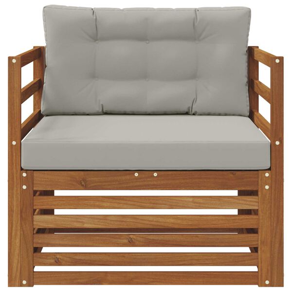 vidaXL Lauko sofos komplektas Tvirta akacijos mediena ir poliesteris