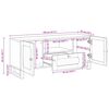 vidaXL Televizoriaus spintelė Ruda 105 x 33 x 46 cm Kietas mango medis