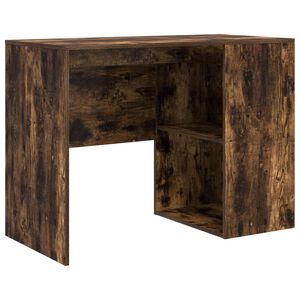 vidaXL Stalas Rūkyta ąžuolas Apdirbta mediena 102 x 50 x 75 cm