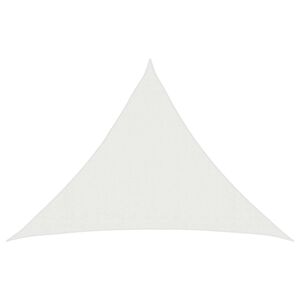 vidaXL Saulės &scaron;e&scaron;ėlio audinys Trikampio 7 x 5 x 5 m HDPE Balta