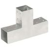 vidaXL Stulpo sujungimas, 71x71mm, galvanizuotas metalas, T formos