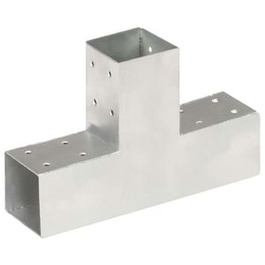 vidaXL Stulpo sujungimas, 71x71mm, galvanizuotas metalas, T formos