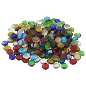vidaXL Stiklo granulių 17-19 mm Įvairiaspalvis Stiklas