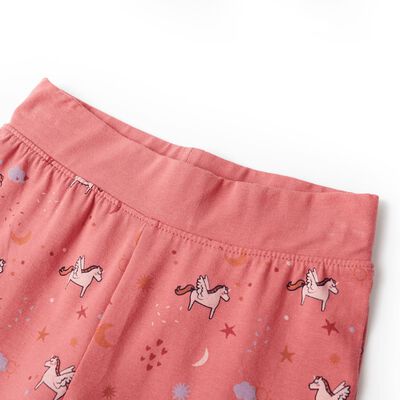 Vaikiška pižama ilgomis rankovėmis, sendinta rožinė, 104 dydžio