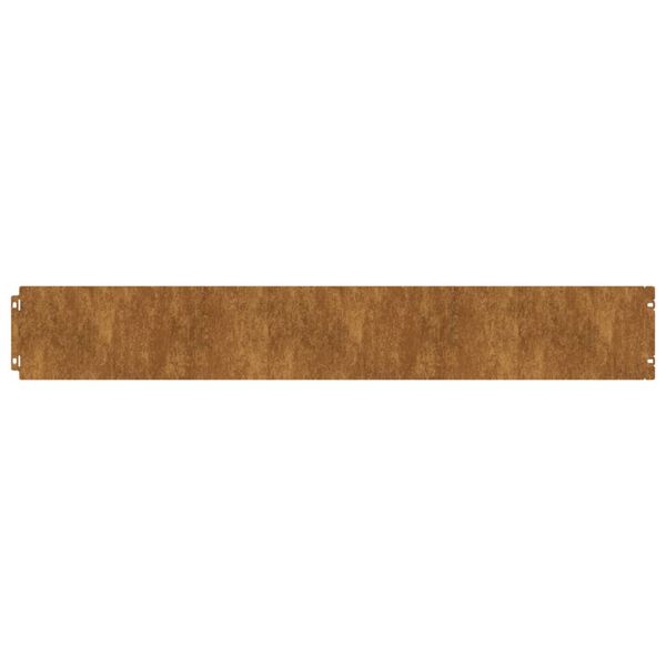 vidaXL Vejos apvadai, 50vnt., 15x103cm, lankstus Corten plienas