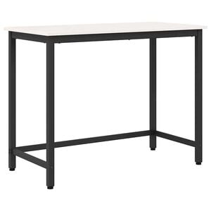 vidaXL staliuku Balta 100 x 50 x 77 cm Inžinerinė mediena ir plienas
