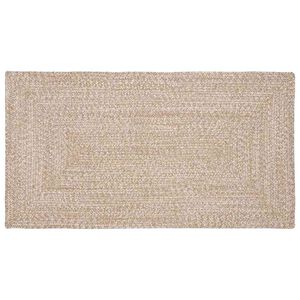 vidaXL Zoninės kiliminės dangos Natūrali ir Balta 60 x 110 cm Džiutas