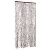 vidaXL Užuolaida nuo musių, taupe ir balta, 100x230cm, &scaron;enilis