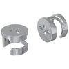 vidaXL Cam užrakto veržlės 2 vnt. Sidabro 12 x 10 mm Metalas