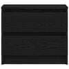 vidaXL Šalia lovos spintelė Juodas ąžuolas 50 x 40 x 43,5 cm