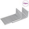 vidaXL Hex raktas 12 pcs Sidabro 32 x 86 mm Plienas