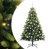 vidaXL Dirbtinis sulankstomas Kalėdų medis su 300 LED Žalia 180 cm