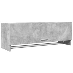 vidaXL Drabužių spinta, betono, 100x32,5x35cm, apdirbta mediena