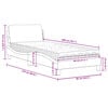 vidaXL Lova su čiužiniu, Dover, kreminės spalvos, 80x200cm, audinys