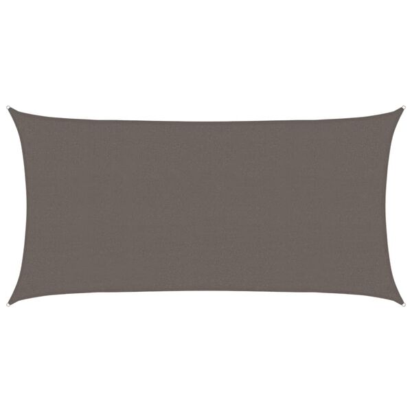 vidaXL Tentas, HDPE, Stačiakampis, 2x4 m, Antracito Spalvos