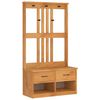 vidaXL salės medis "SANDNES" 87x40x159,5 pu&scaron;ies masyvo