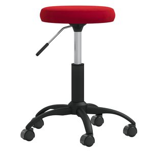 vidaXL Masažuotojo kėdė, raudonojo vyno spalvos, aksomas