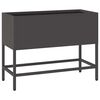 vidaXL Pakeltas Sodo Vazonas Juoda 60 x 26 x 45 cm Plienas