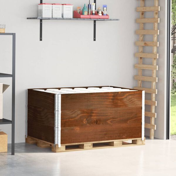 vidaXL Padėklų apvadai, 3vnt., rudi, 120x80cm, pu&scaron;ies masyvas