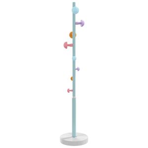 vidaXL Paltų kabykla, mėlyna, 172cm, milteliniu būdu dengta geležis