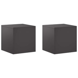 vidaXL Augalų stovas 2 pcs Juoda 40 x 40 x 40 cm Plienas
