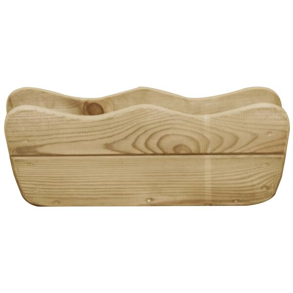 vidaXL Sodo lovelis, 50x18x18cm, impregnuota pušies mediena