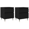vidaXL &Scaron;alia lovos spintelė 2 pcs Juodas ąžuolas 40 x 35 x 50 cm