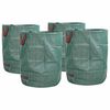 vidaXL Sodo atliekų mai&scaron;ai 4 pcs Žalia 66 x 66 x 83,5 cm