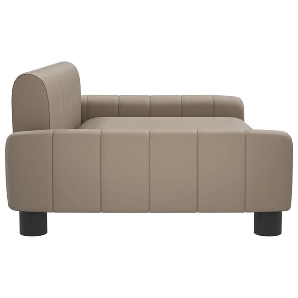 vidaXL Vaiki&scaron;ka sofa, kapučino spalvos, 90x53x30cm, dirbtinė oda