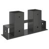 vidaXL Malkų stelažo pagalbininkas 12 vnt. Antracito 34 x 10 x 15 cm
