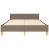vidaXL Lovos rėmas be čiužinio, taupe spalvos, 120x200cm, audinys