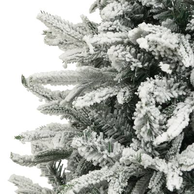 vidaXL Dirbtinė Kalėdų eglutė su LED/žaisliukais/sniegu, 180cm, PVC/PE