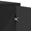 vidaXL &Scaron;oninė spintelė, juodos spalvos, 92x35x76cm, apdirbta mediena