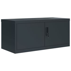 vidaXL Spintelė dokumentams, antracito spalvos, 90x40x40cm, plienas